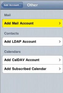 Configurar correo iphone 4 - paso 4