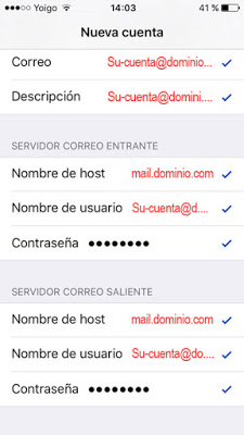Configurar correo POP3 en Iphone 5/5s - paso 13