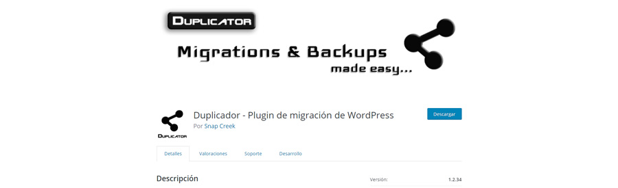Cómo migrar WordPress hacia EspacioWWW con Duplicator